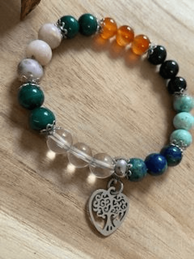 Bracelet "Chemin de Vie" sur fil élastique