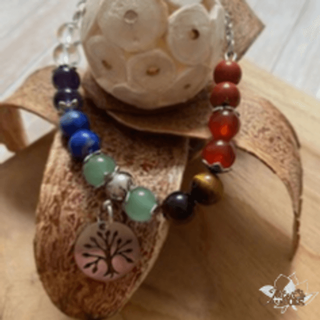 Bracelet "7 Chakras" sur câble 