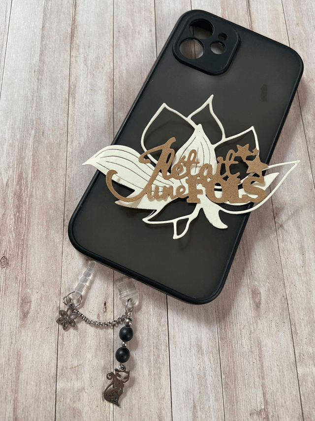 Bijoux de portable "Chat" en Shungite