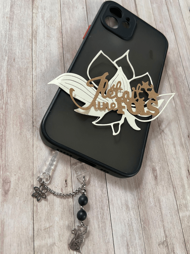 Bijoux de portable "Chat" en Shungite