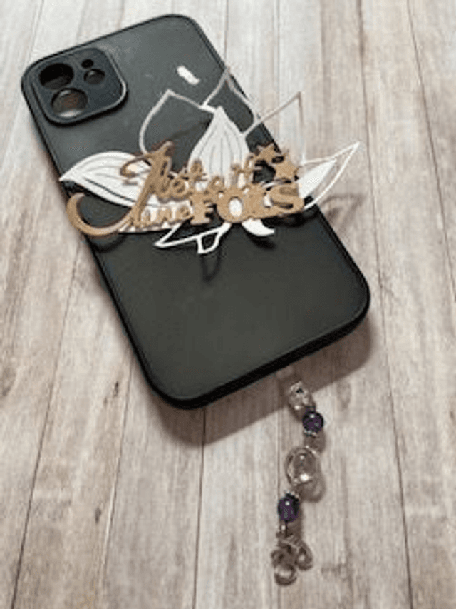 Bijoux de portable &quot;OM&quot; en Améthyste