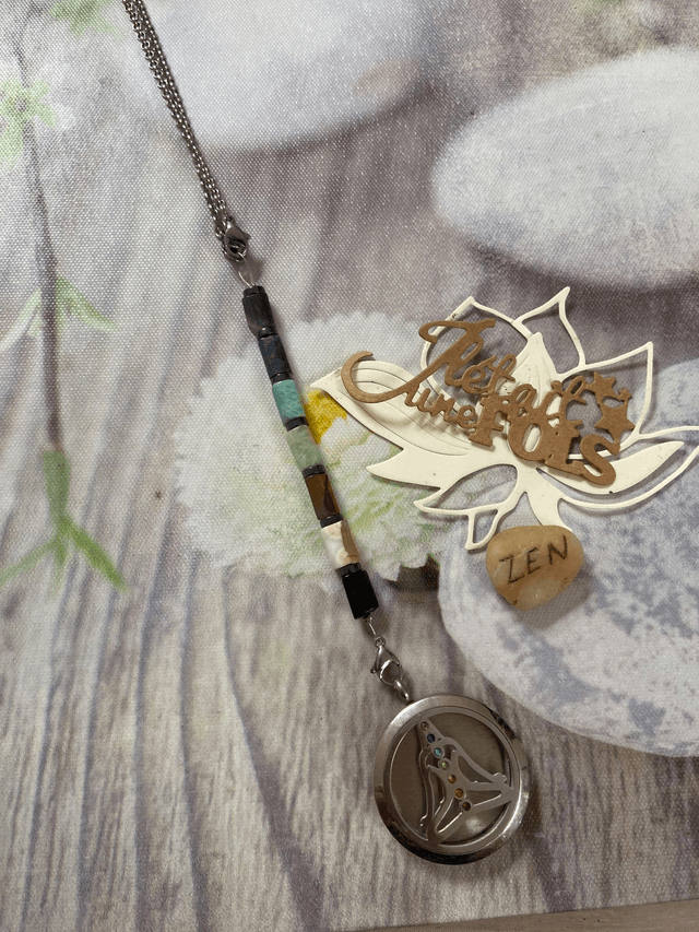 Bijoux de voiture aromathérapie &quot;Yoga 7 chakras&quot;