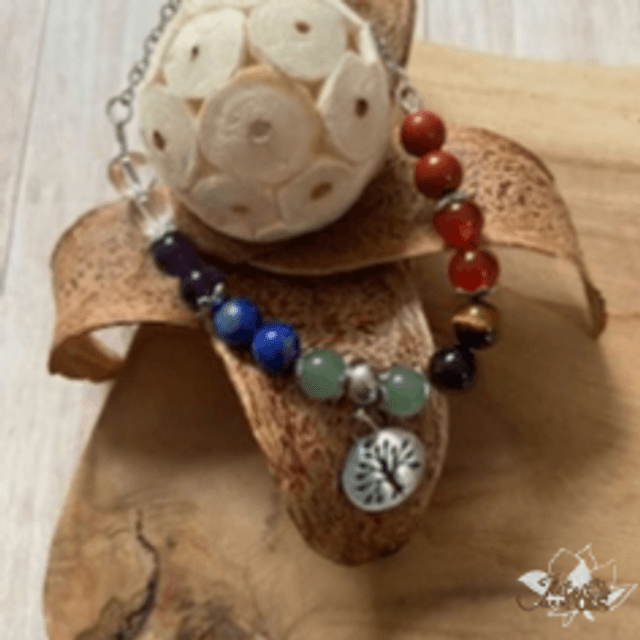 Bracelet &quot;7 Chakras&quot; sur câble 