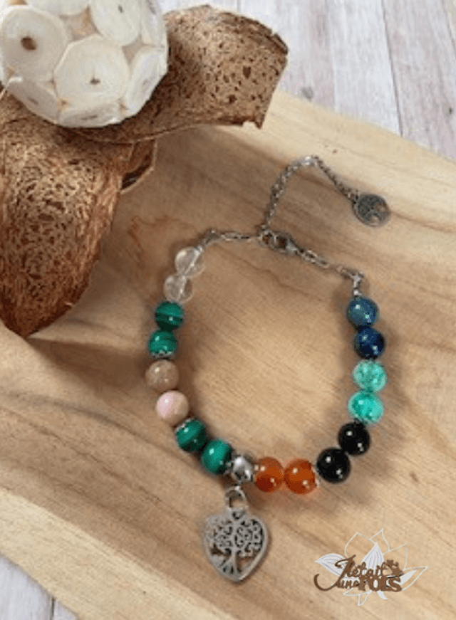 Bracelet &quot;Chemin de Vie&quot; sur câble acier